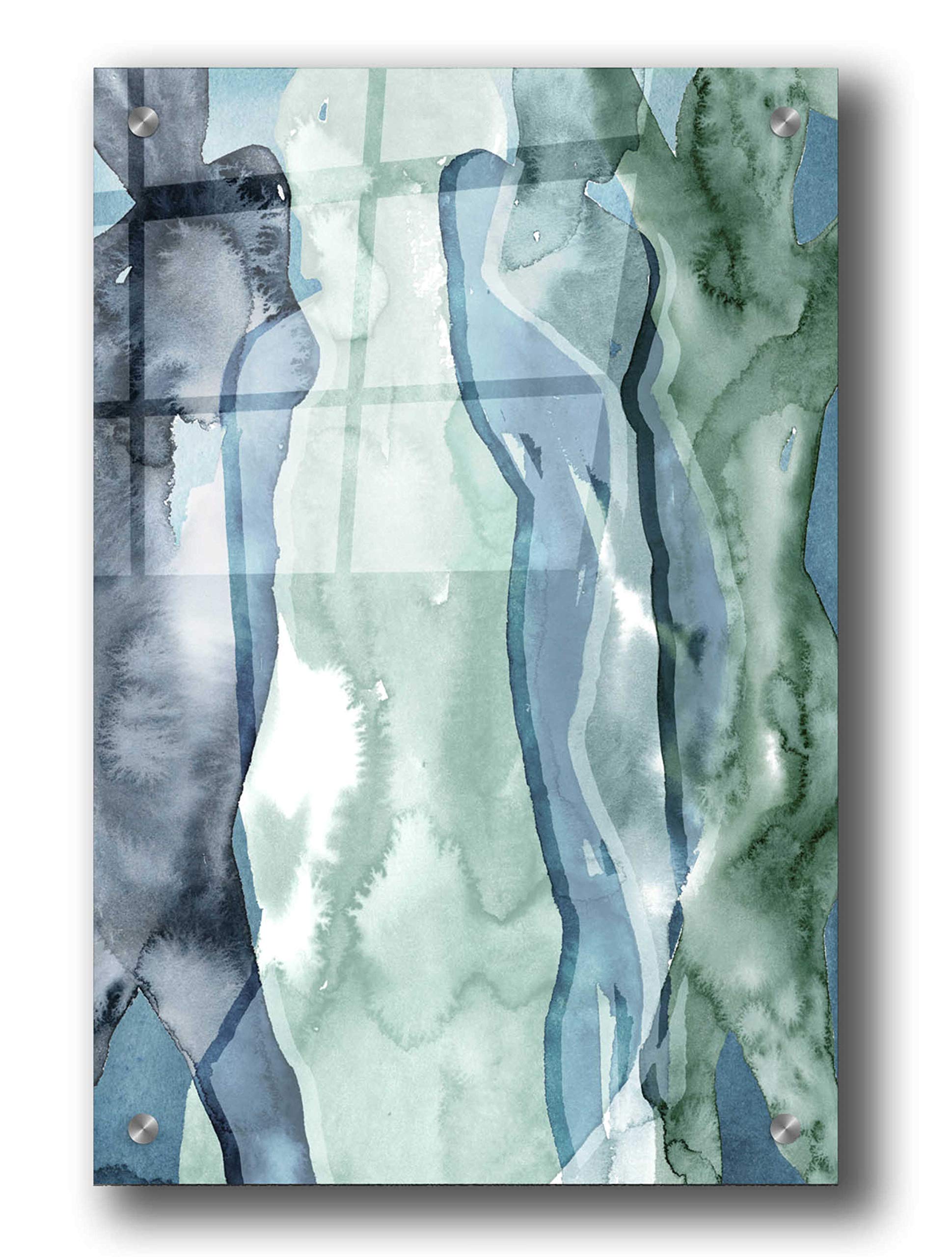 Grace Popp Water Women I Acrylic Wall Art - 24x36 Inch Modern Abstract Painting for Living Room, Bedroom & Office Decor - Glass Canvas Print for Home & Office Wall Decor
