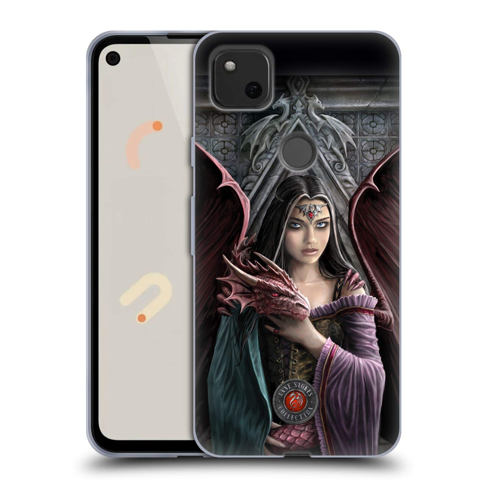 Anne Stokes Dragon Phone Case for Google Pixel 4a - Soul Mates Design for Friends