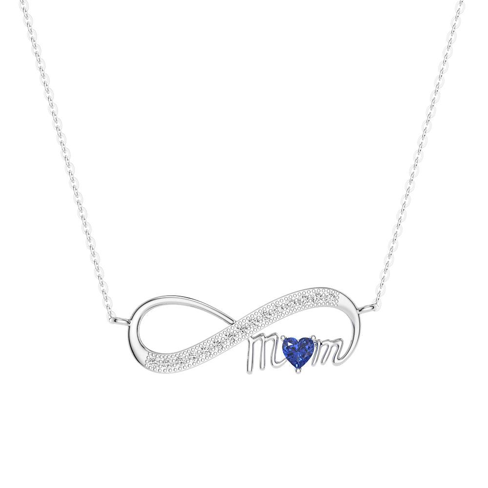 Mom's Heart Shaped Birthstone Necklace - Personalized Gift for Mother's Day, Birthday & Anniversary | Perfect for Everyday Wear & Special Occasions