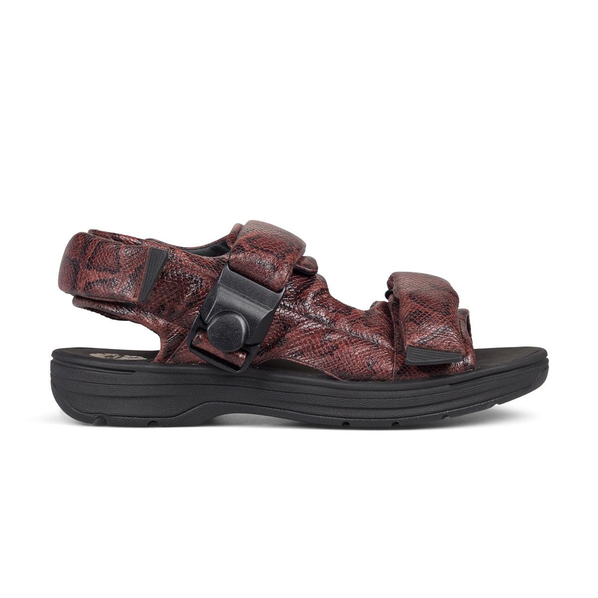 Martine Rose Brown Snake Sandals for Women - Stylish & Comfortable Summer Footwear for Casual Outings, Beach Trips, and Everyday Wear