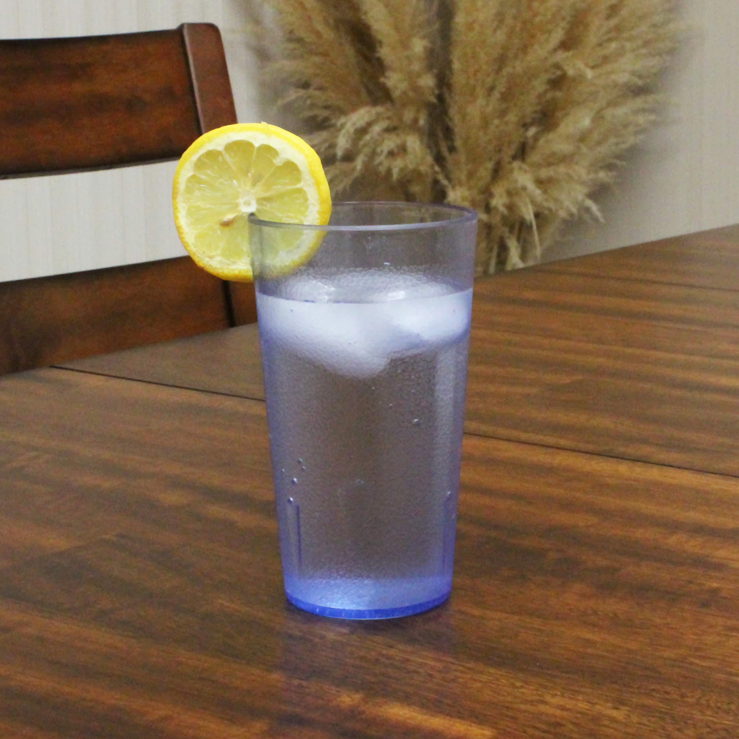 12Oz Blue Tumblers for Restaurants - Bulk Pack of 36 | Durable Drinkware for Coffee, Iced Beverages & Smoothies