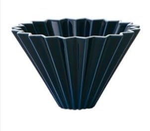 **Origami Ceramic Pour Over Coffee Maker - Manual Non-Electric Coffee Dripper with Reusable Filter, Perfect for Home, Office, Camping & Gifts (Black) | Specialty Brewing for Coffee Lovers**
