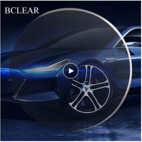 BCLEAR 1.60 Single Vision Aspherical Anti-Blue Light Clear Lenses for Myopia - Perfect for Computer Work, Gaming & Digital Eye Strain Protection