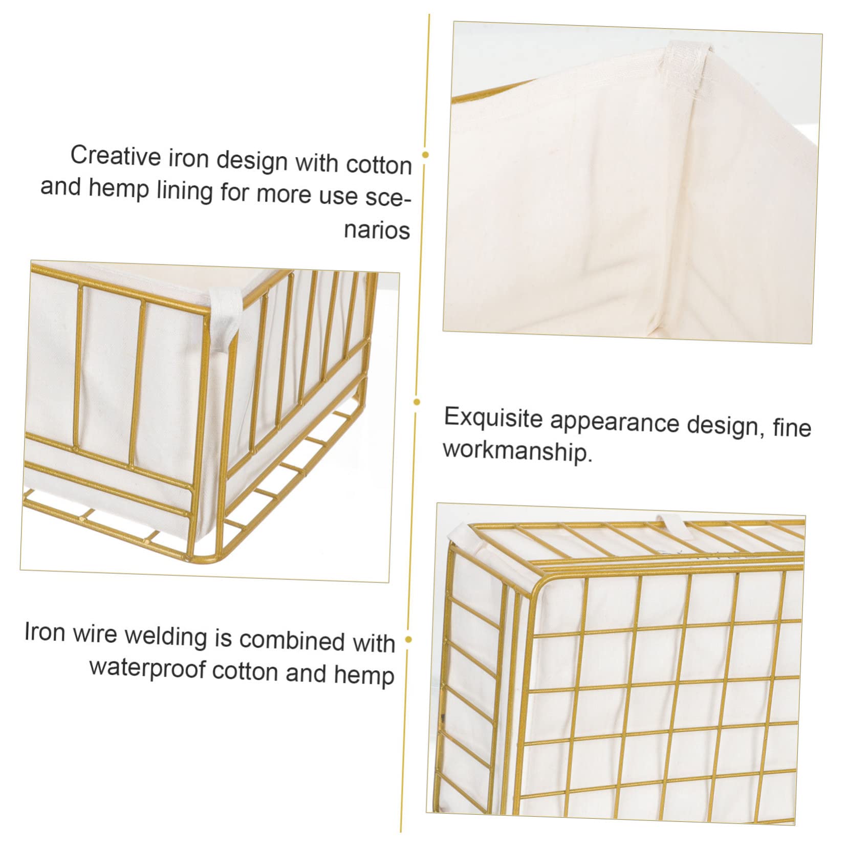 Zerodeko Wire Storage Basket with Fabric Liner - Multifunctional Organizer for Desk, Pantry & Home Office | Perfect for Organizing Supplies, Kitchen Items & Office Accessories