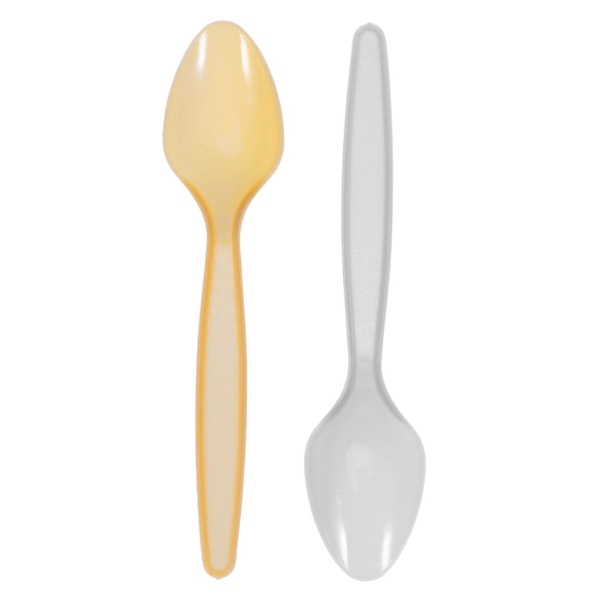 Gatuida 60pcs Disposable Plastic Spoons - Clear Transposable Cutlery for Parties, Tasting, and Beverages | Perfect for Cocktails, Ice Cream, and Coffee Sampling