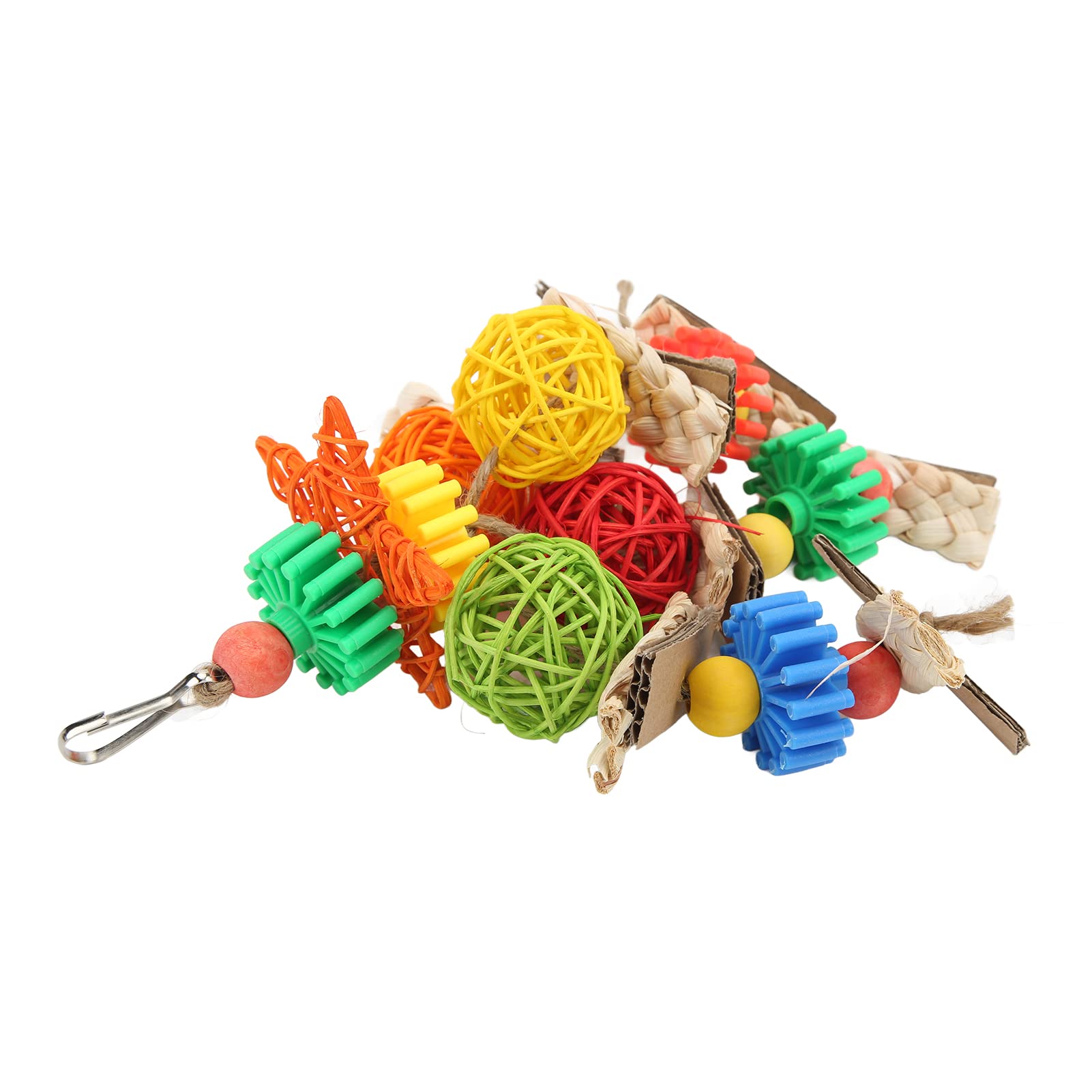 Sazao Chew Toy for Birds - Multi-Layer Climbing Toy for Parakeets, Lovebirds & Small Parrots | Durable Bird Cage Accessory for Exercise & Play