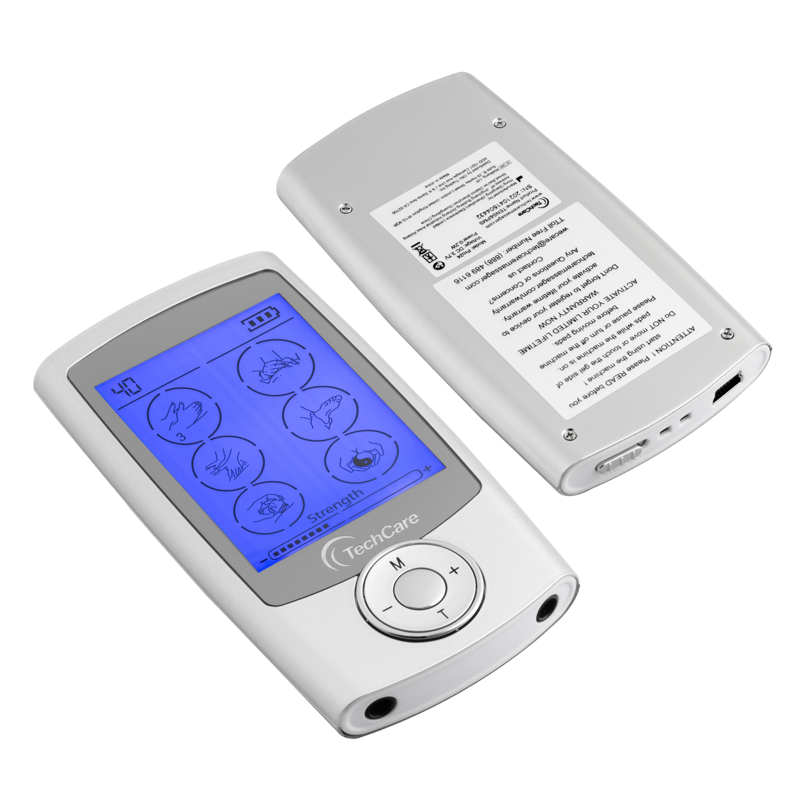 24 Modes TENS Unit Muscle Stimulator & EMS Pulse Massager for Neck, Back, Leg & Shoulder Pain Relief - Includes Lower Back Massager Belt for Home & Gym Use
