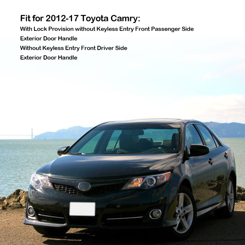 2012-2017 Toyota Camry Front Exterior Door Handle Replacement - Durable OEM Style Car Door Handle for Easy Installation | Perfect for DIY Auto Repair & Vehicle Maintenance