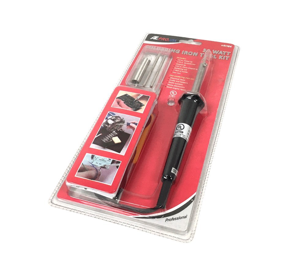 30W Soldering Iron Kit with 5 Replaceable Tips - Perfect for Electronics Repair, DIY Projects, and Welding Small Components
