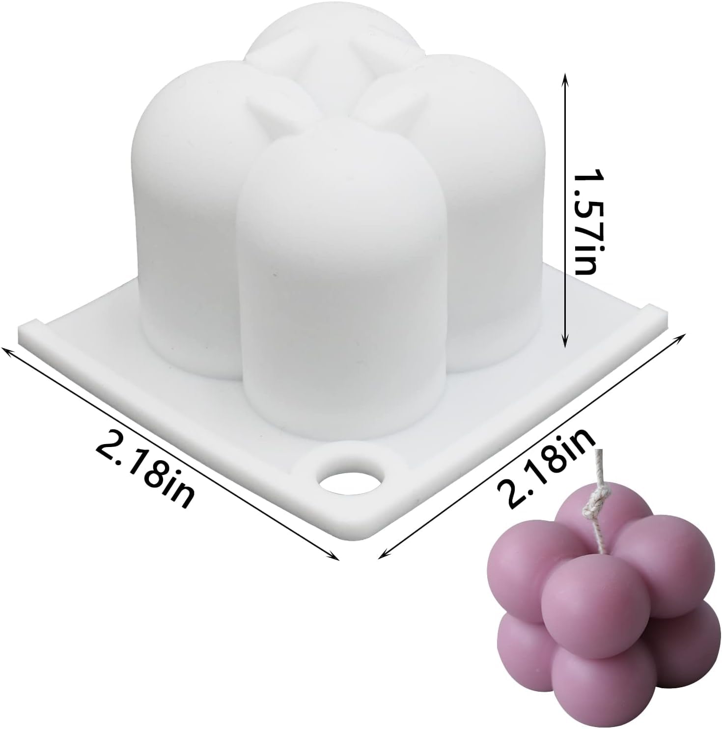 Premium Silicone Bubble Candle Mold for DIY Candle Making, Arts & Crafts, Home Decor, Wedding & Party Supplies – Perfect for Christmas, Halloween, Birthday Celebrations & Cake Decorating (Pack of 1) – Create Stunning Handmade Candles for Gifts, Centerpieces & Relaxing Ambiance
