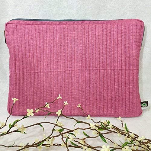 13 Inch MacBook Pro Laptop Case - Pink Paisley Fair Trade Computer Sleeve & Travel Bag for Work, School, and Business Trips