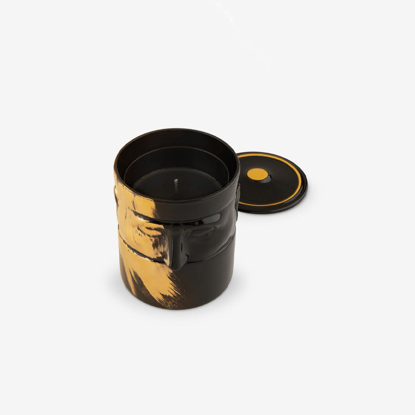 Ginori 1735 LCDC Gold Il Seguace Candle Holder - Elegant Home Decor for Dining Table, Wedding Centerpiece & Luxury Gift