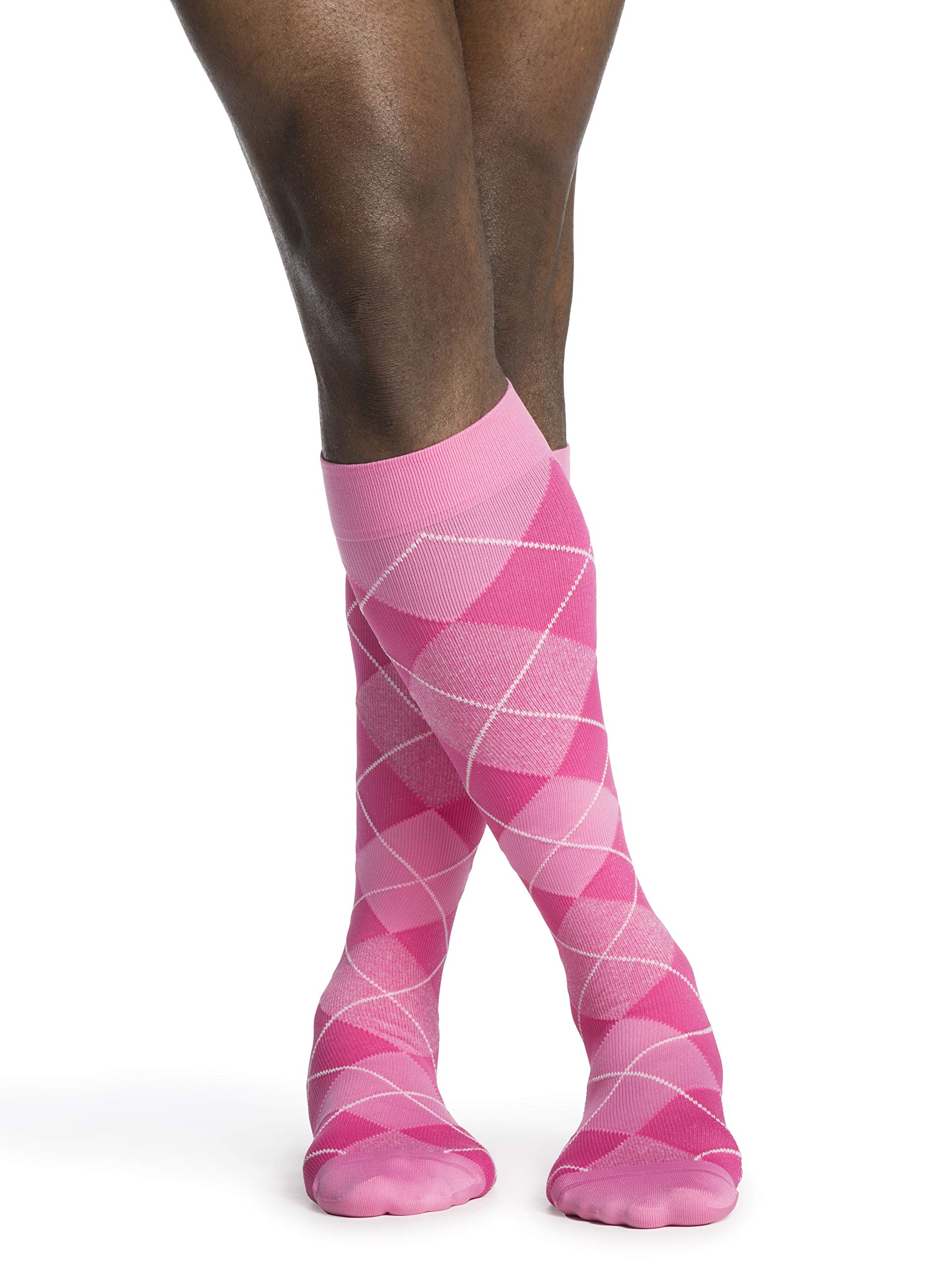 Sigvaris Men's Compression Socks 20-30mmHg - Microfiber Closed Toe Calf-High Support Stockings for Circulation & Comfort - Ideal for Travel, Work & Medical Use