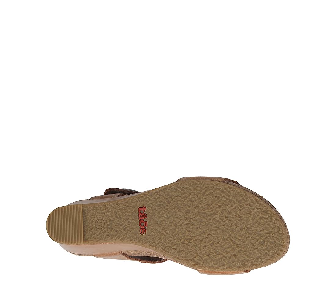 Taos Footwear Women's Carousel 3 Wedge Sandal - Comfortable Casual Shoes for Walking, Travel & Summer Outfits | Lightweight & Supportive Wedge Heel Sandals