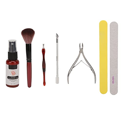 ANGGREK Professional 7-Piece Nail Dead Skin Repair & Care Set - Portable Manicure Tools for Cuticle Removal & Nail Maintenance | Perfect for Home Salon, Travel & DIY Nail Care