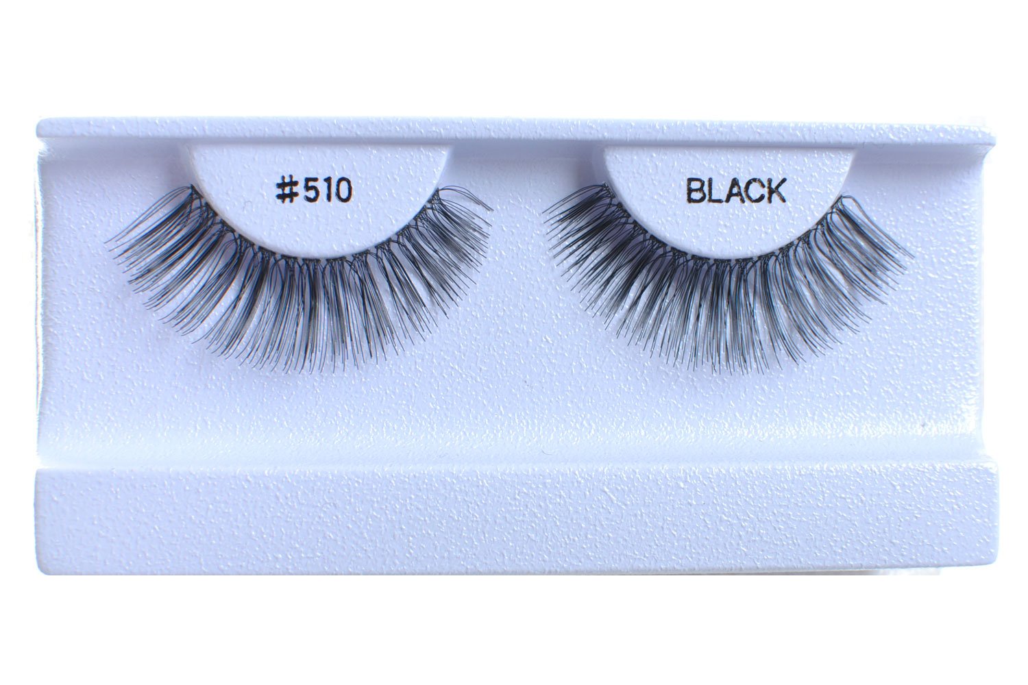 100 Pairs 100% Natural Black Human Hair False Eyelashes #510 - Soft & Lightweight for Daily Wear, Special Occasions & Makeup Looks