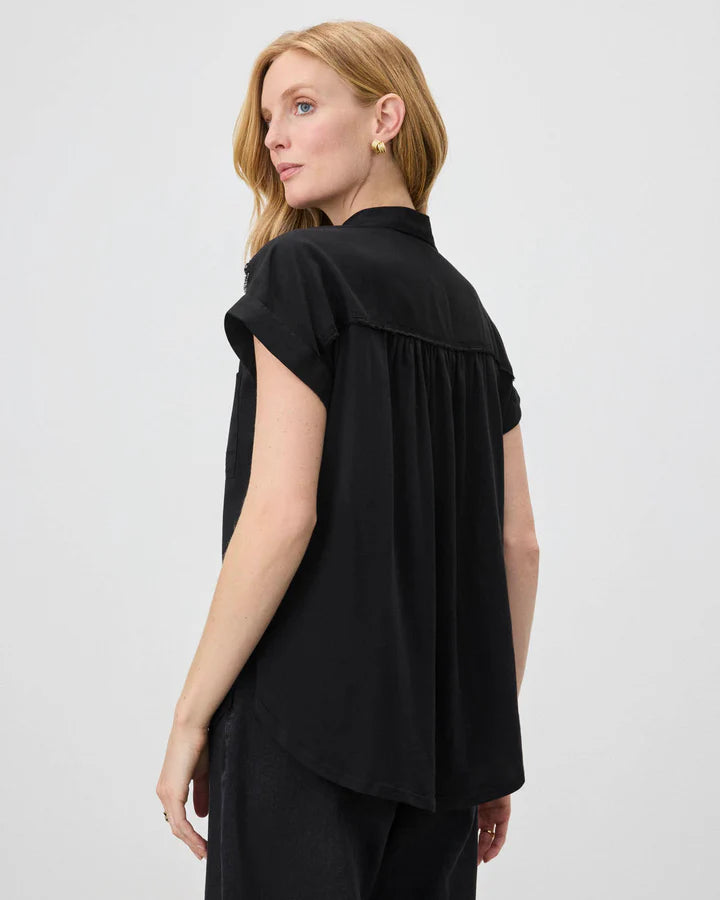 Stylish Short Sleeve Paige Shirt for Women - Casual Summer Blouse for Office, Date Night & Outdoor Activities