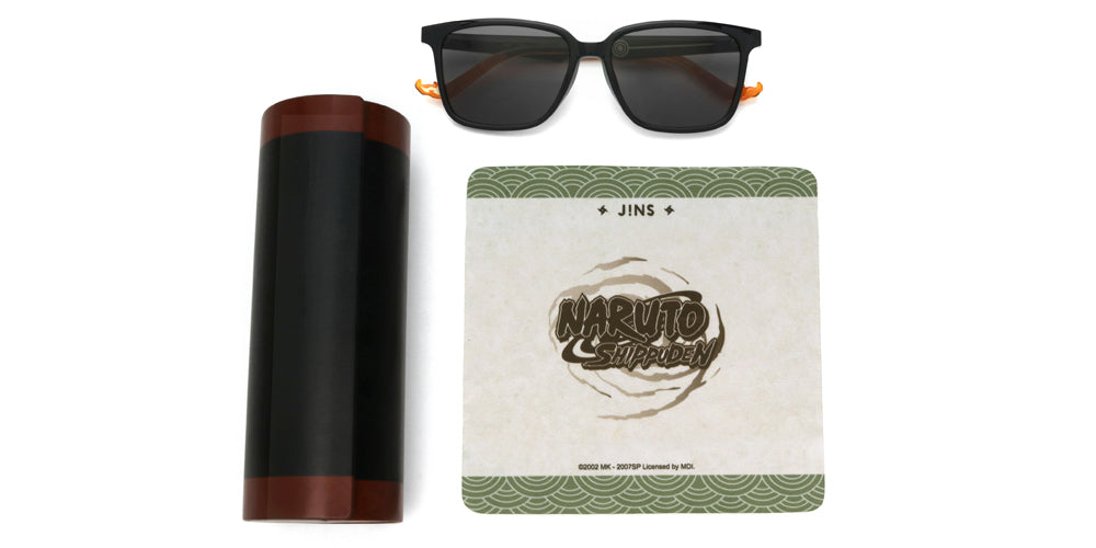 JINS x NARUTO NARUTO SG Model Black Anime Glasses - Stylish Eyewear for Naruto Fans, Cosplay & Daily Wear