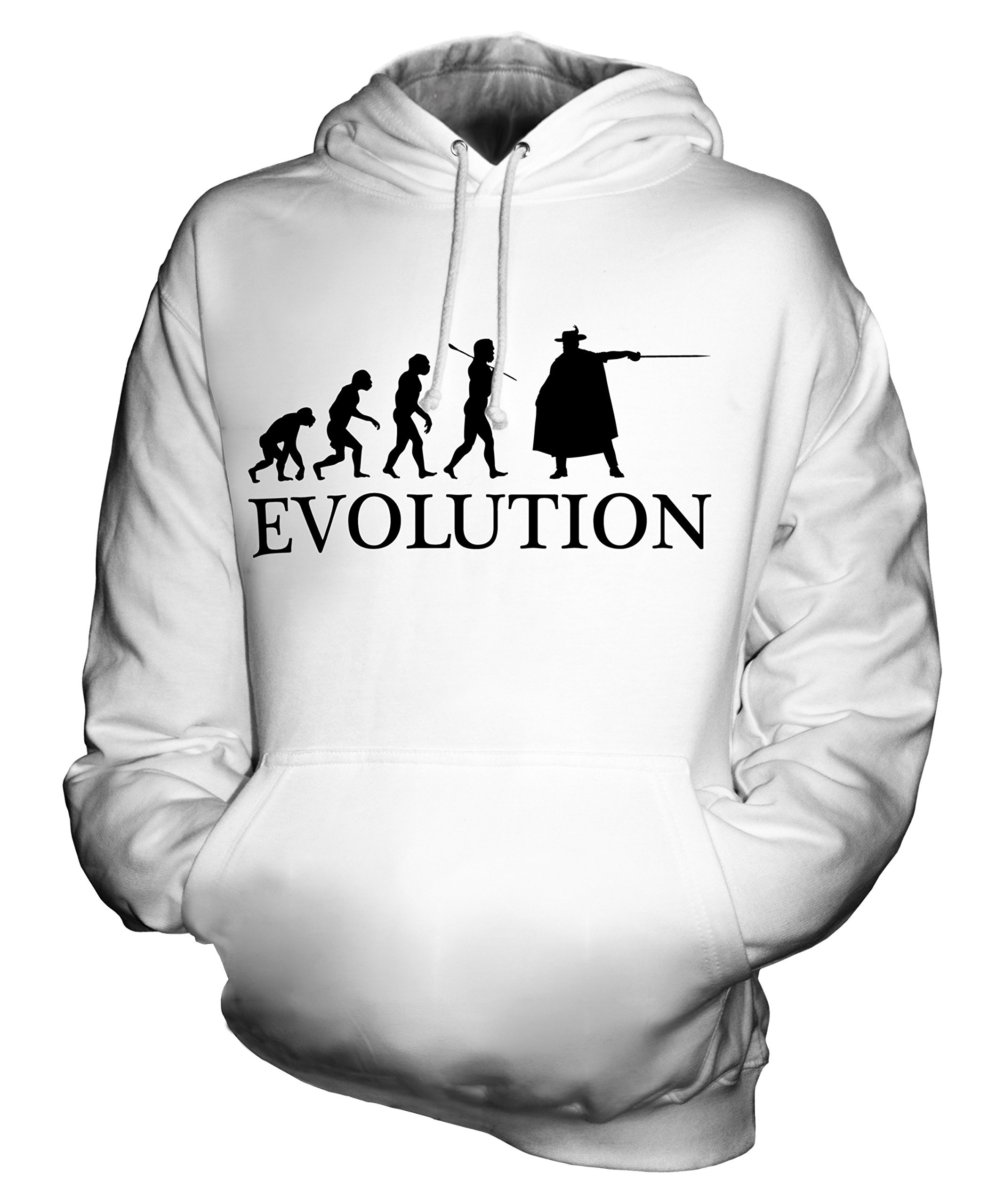 Unisex Musketeer Evolution of Man Hoodie for Men & Women - Cozy Pullover Sweatshirt for Casual Wear, Street Style & Loungewear