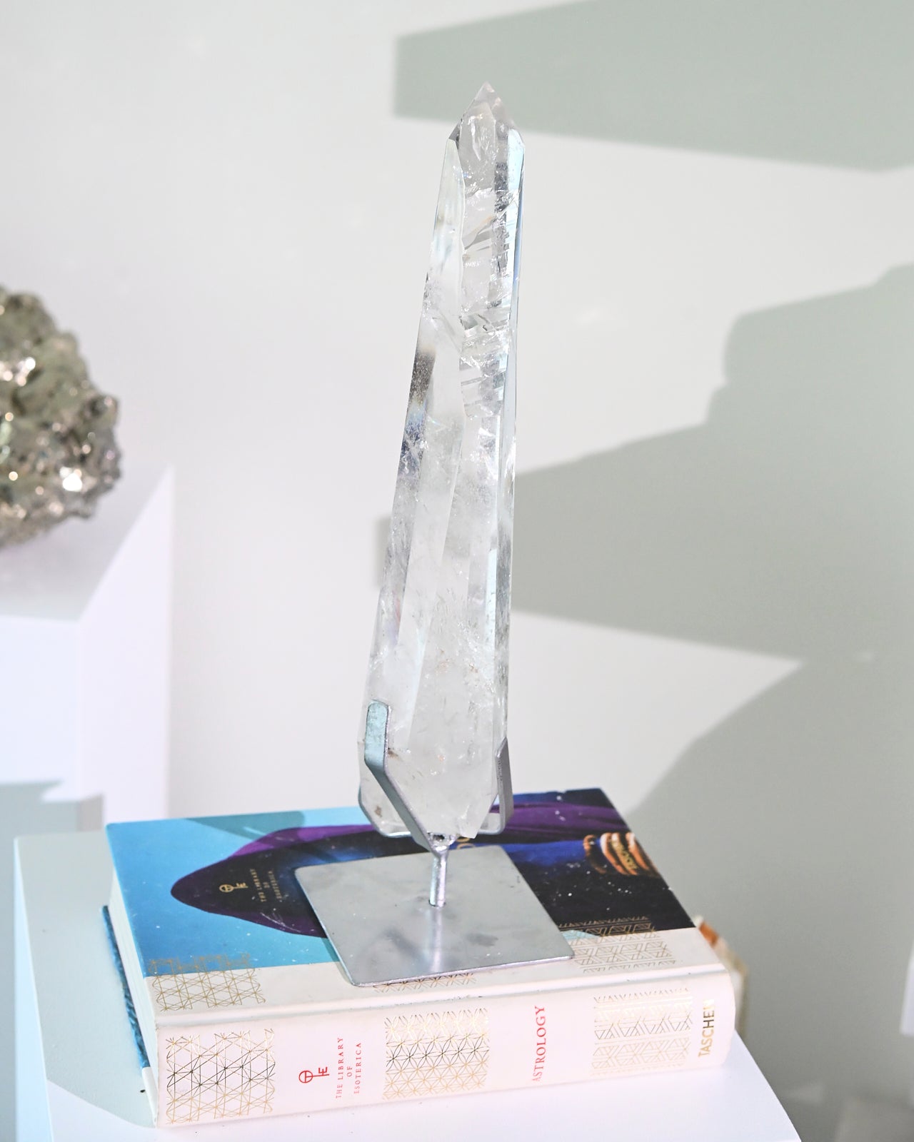 14 Inch Lemurian Seed Crystal with Stand - Healing Stone for Meditation, Reiki & Energy Work - Perfect for Home Decor, Yoga Studio & Spiritual Gifts