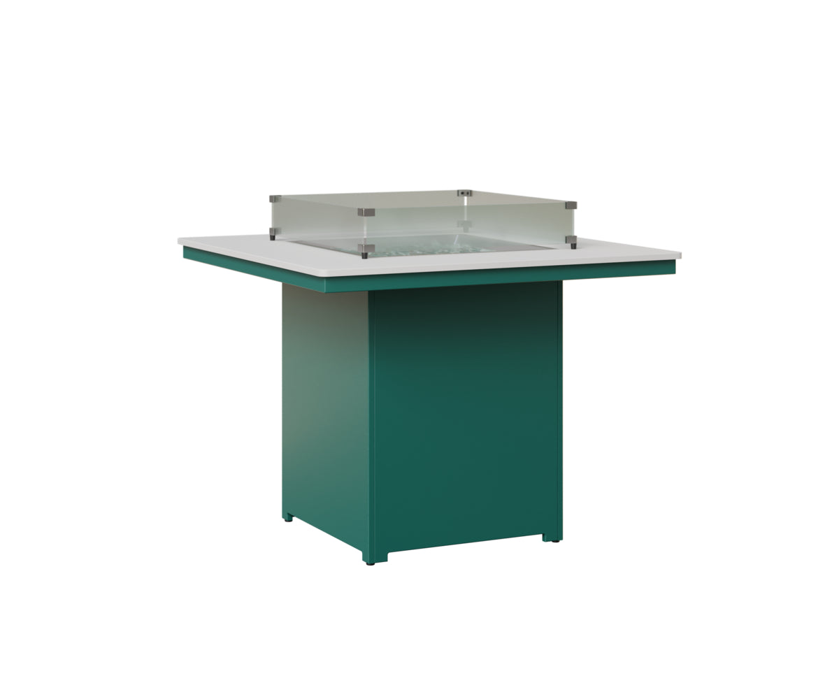 Berlin Gardens Numa Square Fire Pit - Outdoor Counter Height Fire Pit for Patio, Backyard & Garden Gatherings - Perfect for Campfires, BBQs & Entertaining