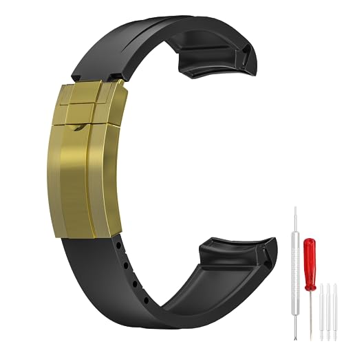 Black，Gold-colored Deployment Buckle