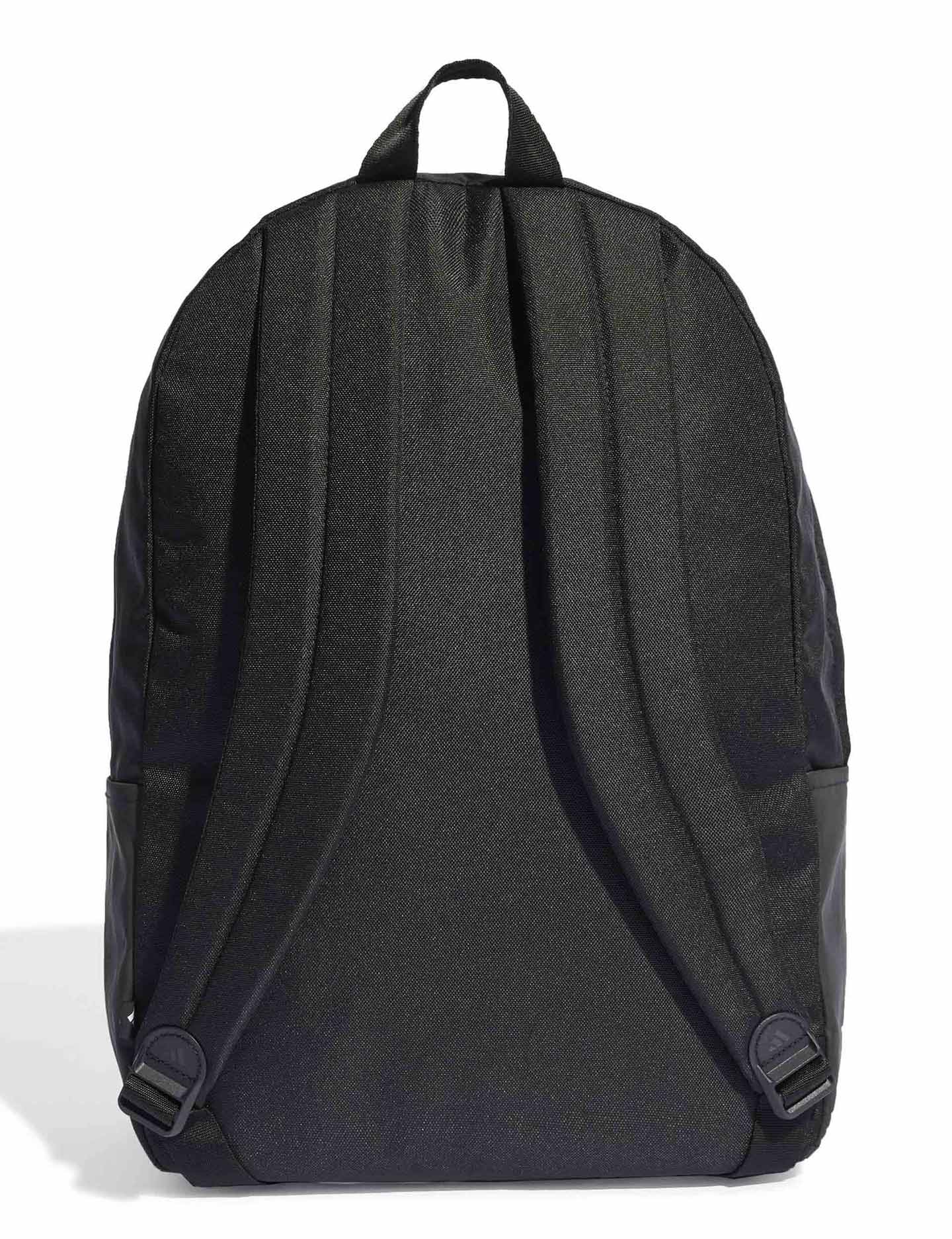 Classic 3 Bar Logo Backpack for Men & Women - Stylish Waterproof College School Backpack - Black/White - Perfect for Travel, Work & Daily Commute
