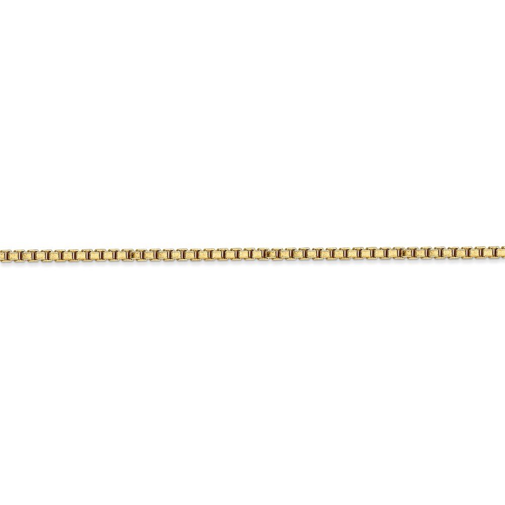 14K Solid Yellow Gold 1.9mm Box Chain Necklace with Secure Lobster Clasp - Dainty Minimalist Jewelry for Women - Perfect for Everyday Wear, Gifts & Special Occasions