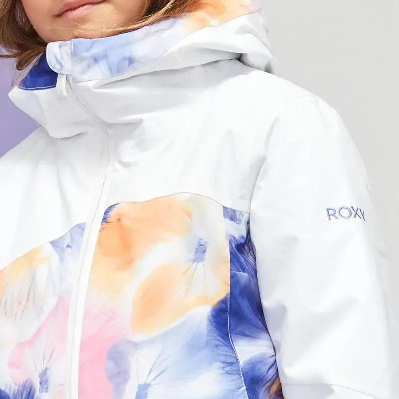 ROXY Girls' Greywood Snow Jacket - Waterproof Winter Coat for Kids - Perfect for Skiing, Snowboarding & Outdoor Adventures