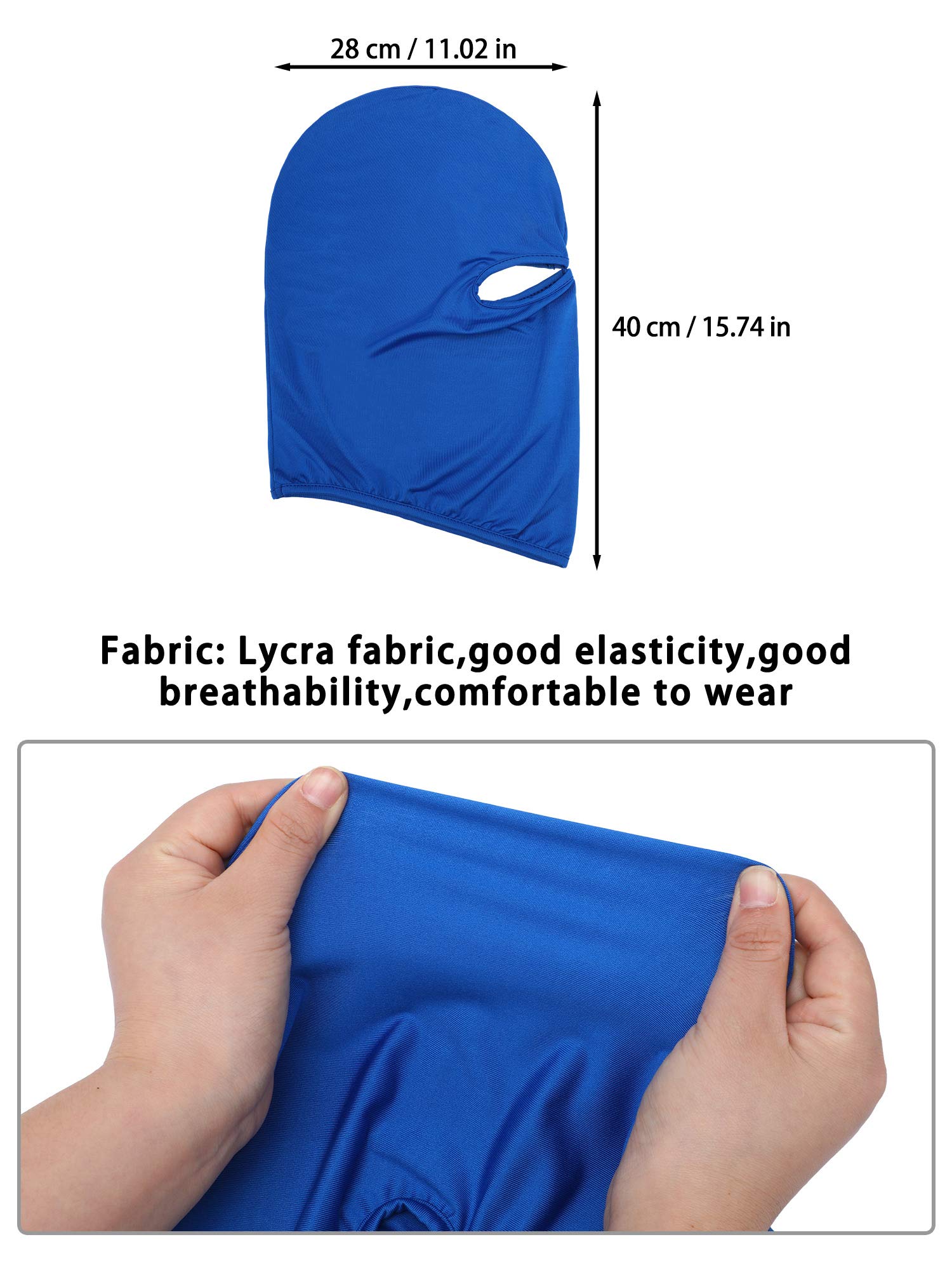 Syhood 6-Pack Ice Silk Balaclava Mask - UV Protection Full Face Cover for Outdoor Sports, Skiing, Cycling & Motorcycle Riding - Windproof Unisex Ski Mask for Men & Women (Ideal for Winter Sports, Hiking & Cold Weather Activities)