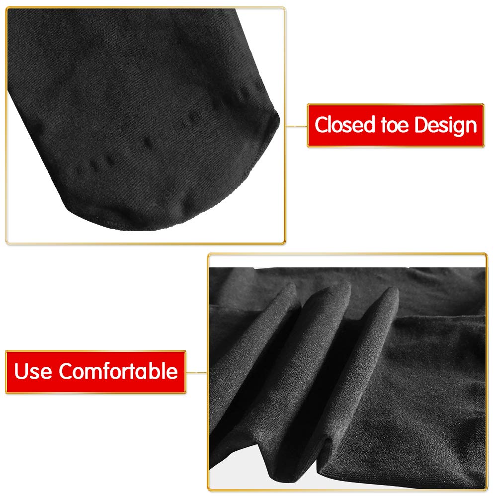 20-30 mmHg Compression Pantyhose for Women & Men - Closed Toe Gradient Support Stockings for Varicose Veins Relief - Ideal for Travel, Work & Medical Use