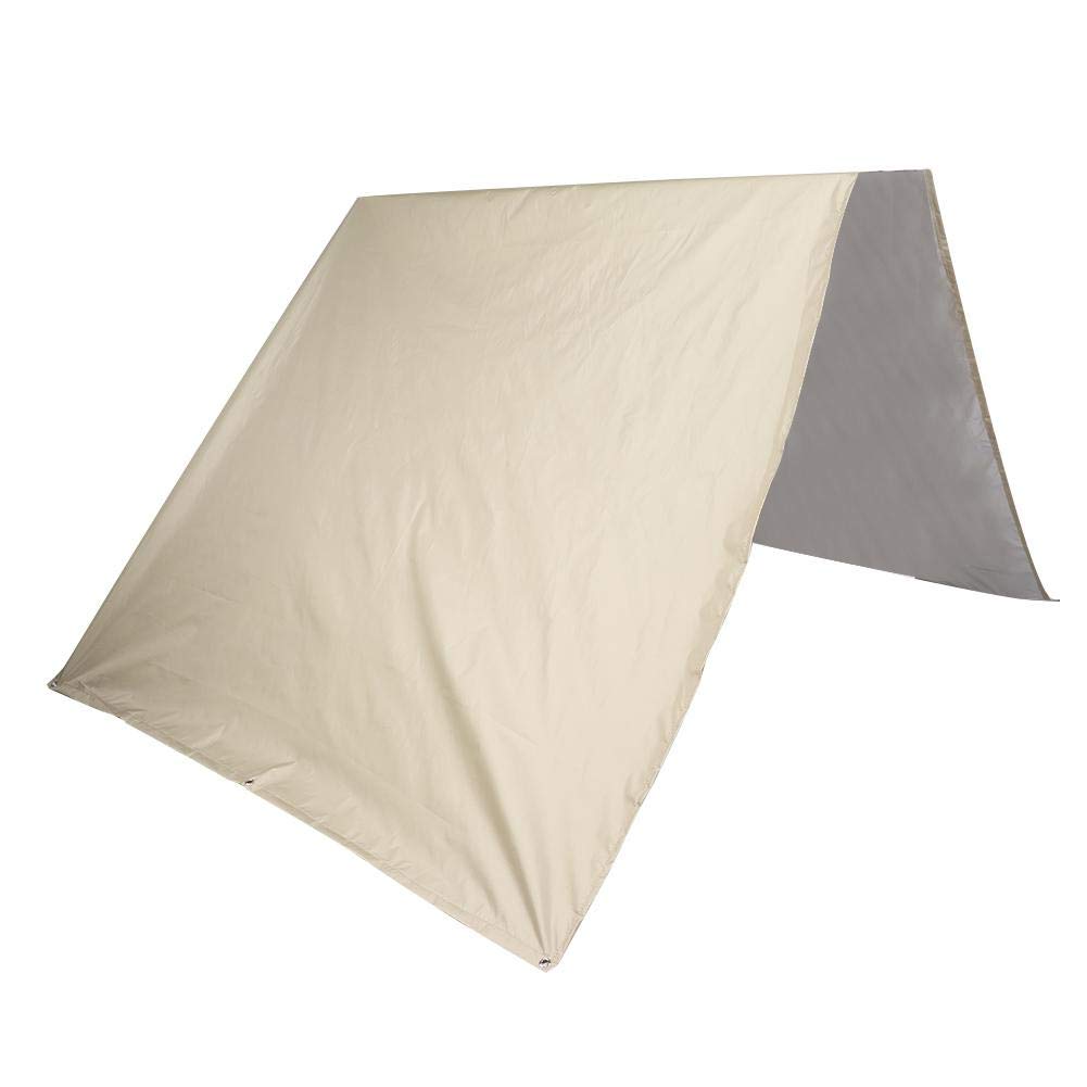 Waterproof Swing Canopy Replacement - Outdoor Swing Set Sunshade Cover for Kids Playground, Patio & Backyard (Beige) | Durable & UV-Resistant Tarp for Sun Protection & Rain Shelter