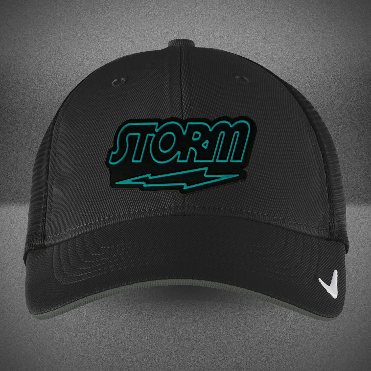 Nike Storm Stretch Fit Adjustable Baseball Cap - Black Unisex Hat for Running, Golf, Hiking & Outdoor Sports