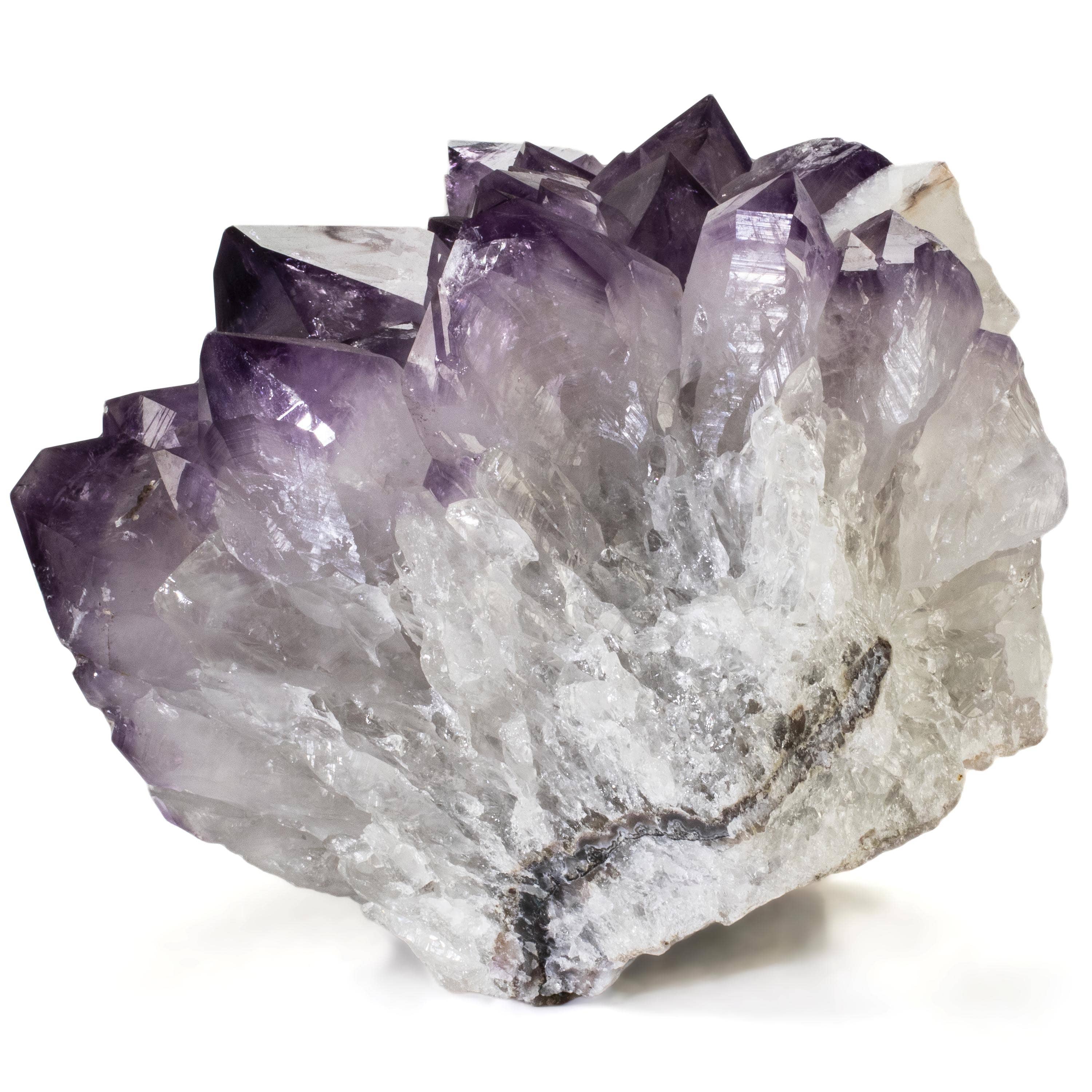 Natural Amethyst Geode - 8 Inch Large Purple Crystal Cluster for Home Decor, Meditation & Healing - 17 lbs Raw Stone for Gifts, Feng Shui & Spiritual Use