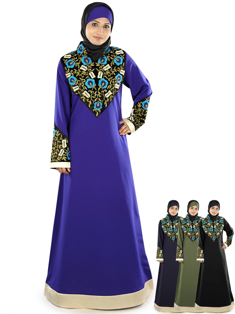 Elegant Ayah Eid Abaya for Women - Islamic Prayer Dress with Embroidery - Perfect for Eid Celebrations, Mosque Prayers & Special Occasions