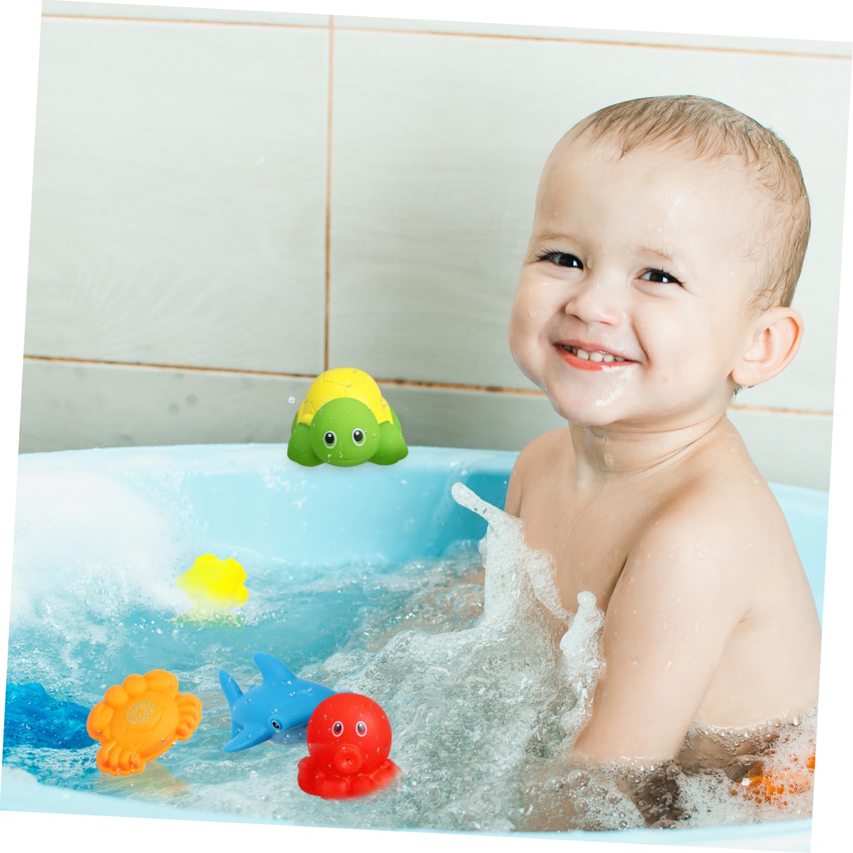 MUSISALY 1 Set Animal Bath Toys - Squirters for Kids, Vinyl Bathtub & Shower Toys, Fun Beach Play Set for Toddlers | Perfect for Bath Time, Pool Parties & Outdoor Water Play