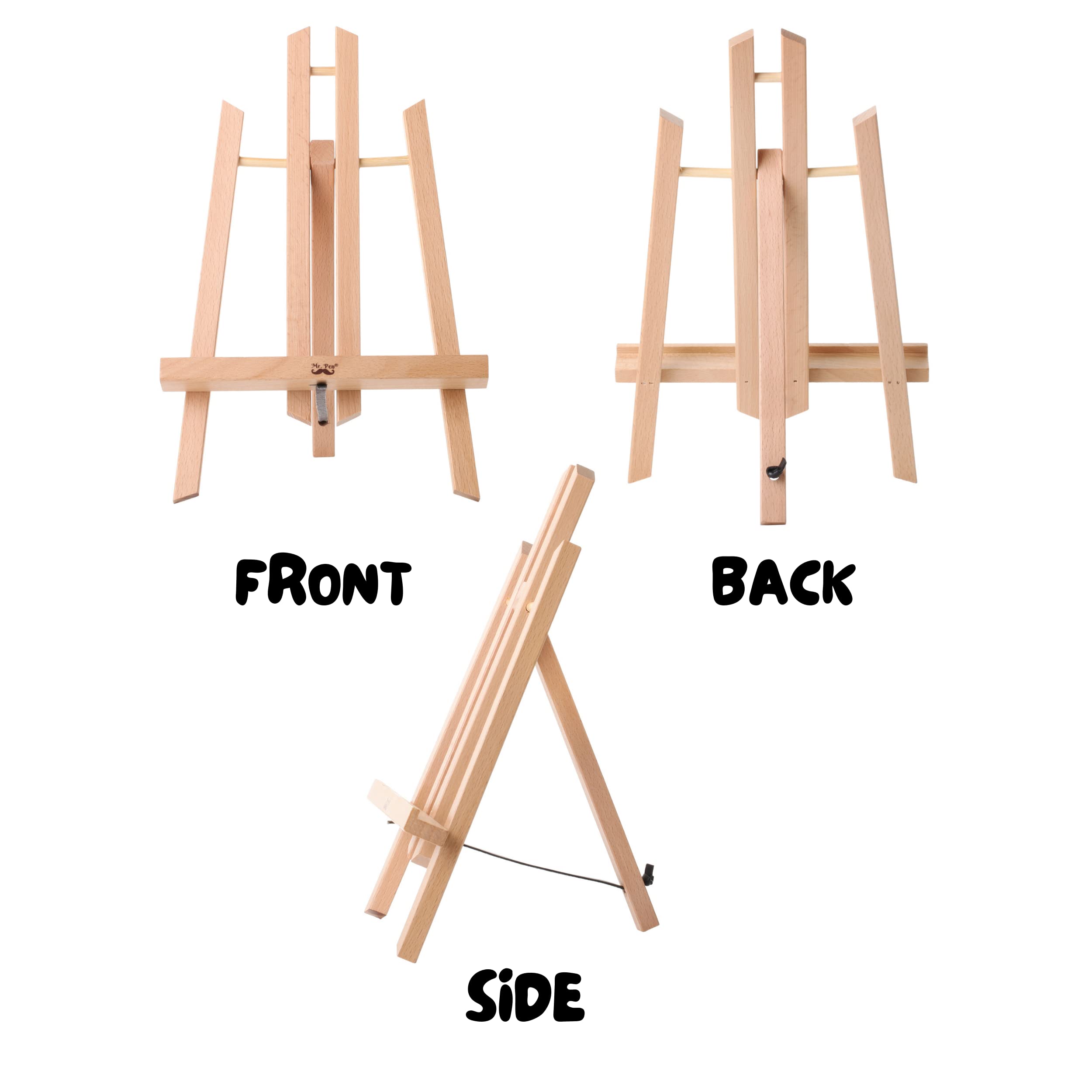 Mr. Pen 11 Inch Wooden Tabletop Easel Stand for Painting Canvas - Perfect for Artists, Students & Home Decor Display | Portable Mini Art Easel for Tabletop Painting, Sketching & Craft Projects