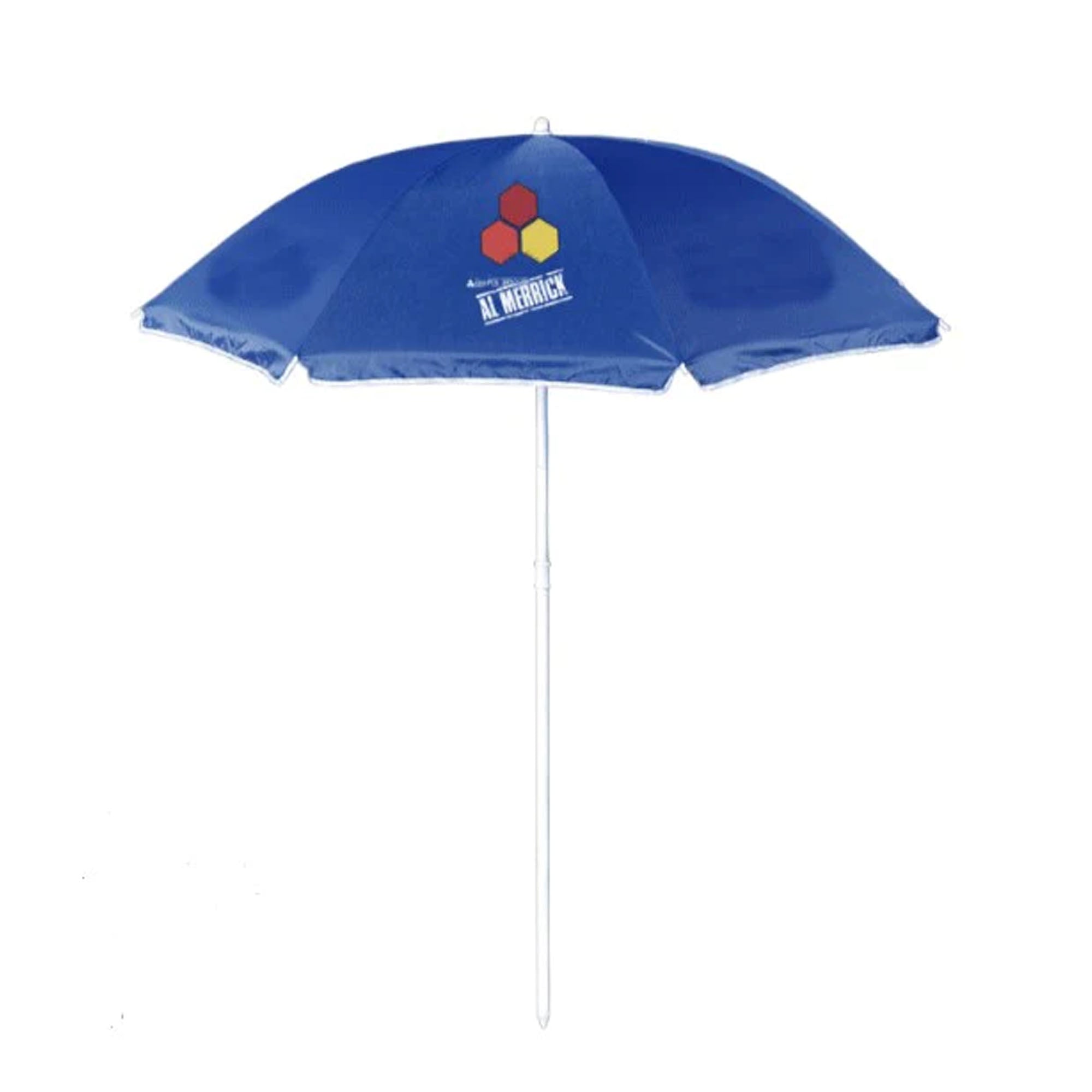Channel Islands Beach Umbrella - Large UV Protection Sun Shade, Waterproof & Windproof, Portable Outdoor Umbrella for Beach, Pool, Patio, and Backyard - Blue