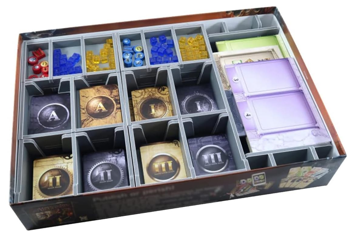 Folded Space Box Insert for Through The Ages: A New Story of Civilization Board Game - Premium Storage Solution for Game Organizers | Perfect for Game Nights & Strategy Sessions