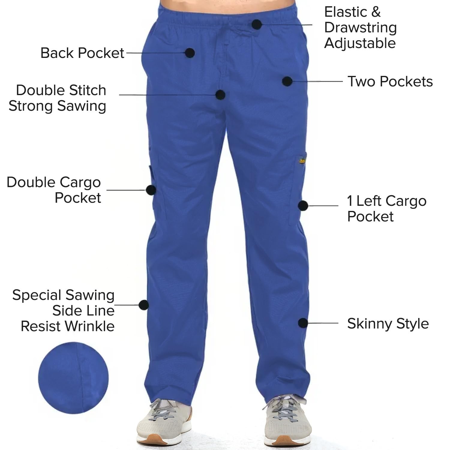 Dagacci Medical Scrubs Set for Women & Men - Comfortable Scrubs Top & Pants for Healthcare Professionals | Perfect for Nurses, Doctors & Hospital Work