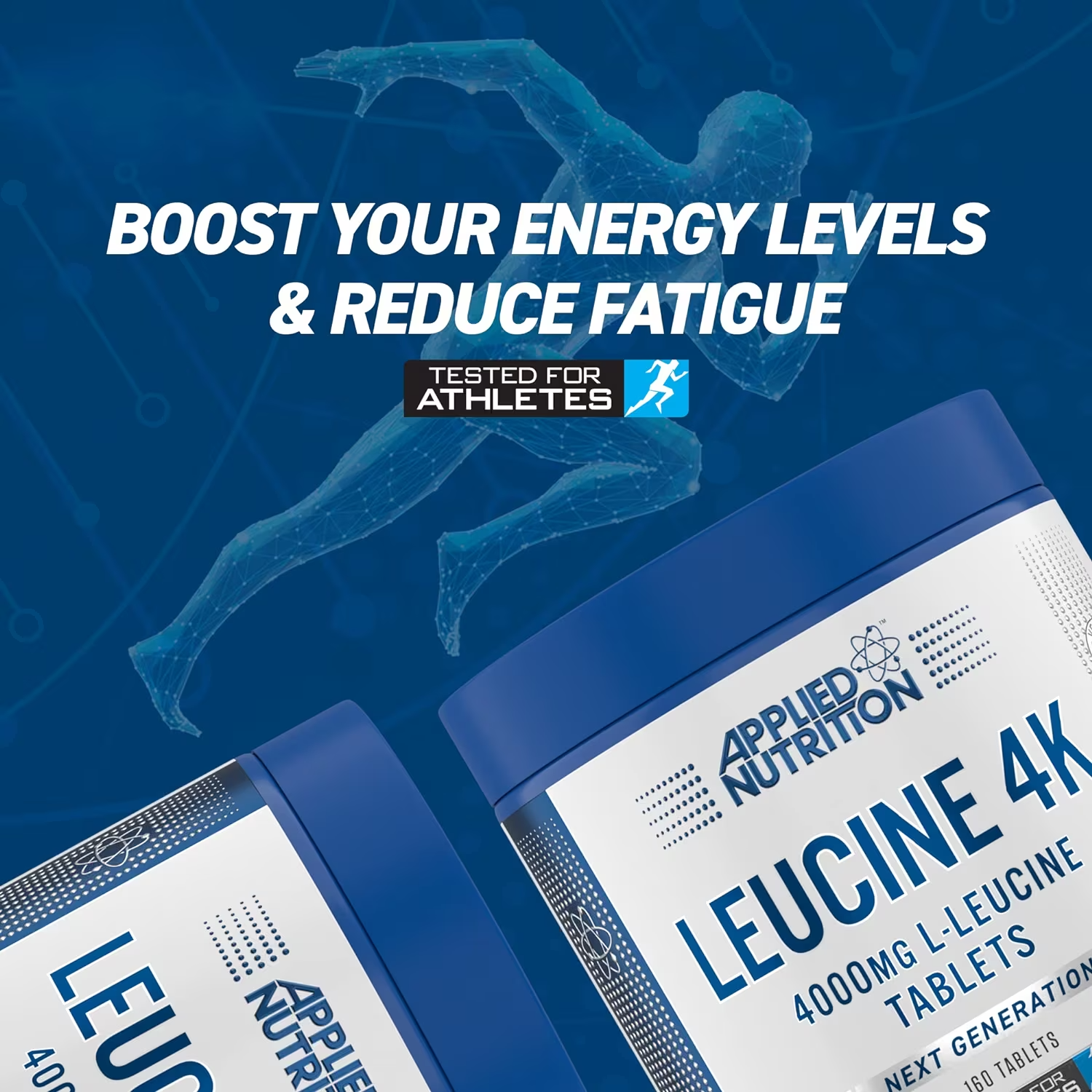 Applied Nutrition Leucine 4K - 180 Capsules (30 Servings) | Premium Branched-Chain Amino Acid (BCAA) Supplement for Muscle Recovery & Growth | Ideal for Bodybuilding, Fitness & Workout Recovery