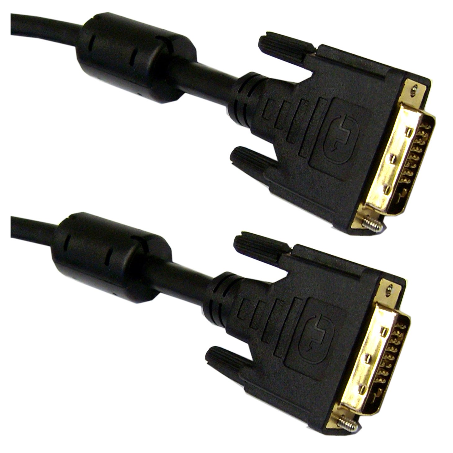 33ft DVI-D Dual Link Cable with Ferrite - 10M 28AWG Male to Male DVI-D Monitor Cable - Supports 2560x1600 Resolution - Ideal for Gaming, Home Office & High-Definition Displays