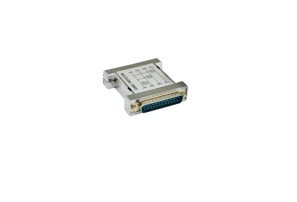 RS 232 Serial Surge Protector (3MOV) DB25 Male to Female Connector - 1 PC/Pack - Protect Your Serial Devices from Power Surges - Ideal for Industrial Equipment, Data Centers & Telecom Systems