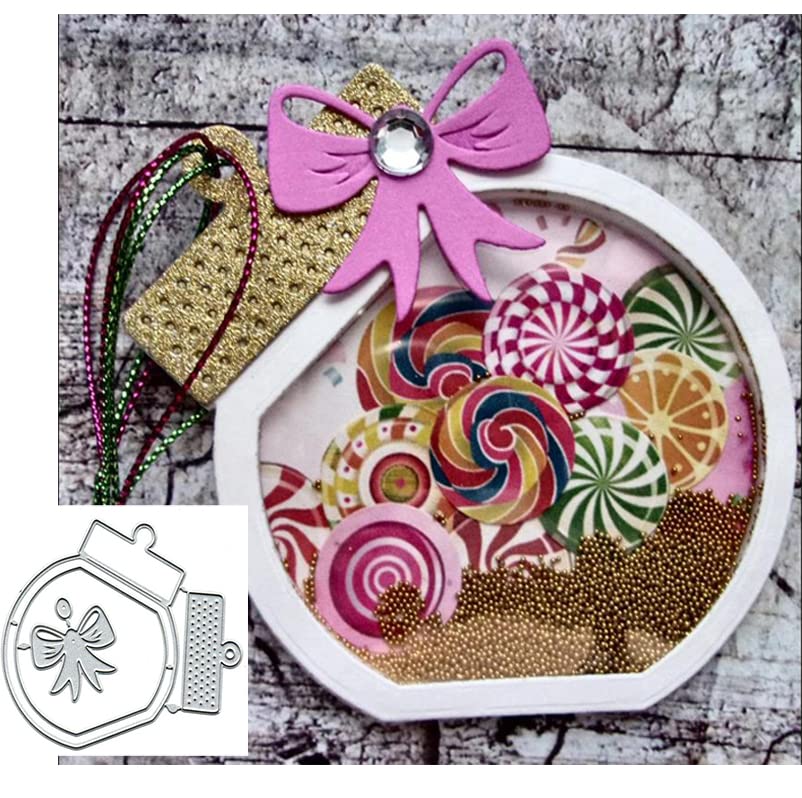 Candy Jar Cutting Dies for DIY Crafts - Scrapbooking, Card Making & Embossing Templates - Decorative Paper Stencils for Handmade Cards, Invitations & Gift Tags
