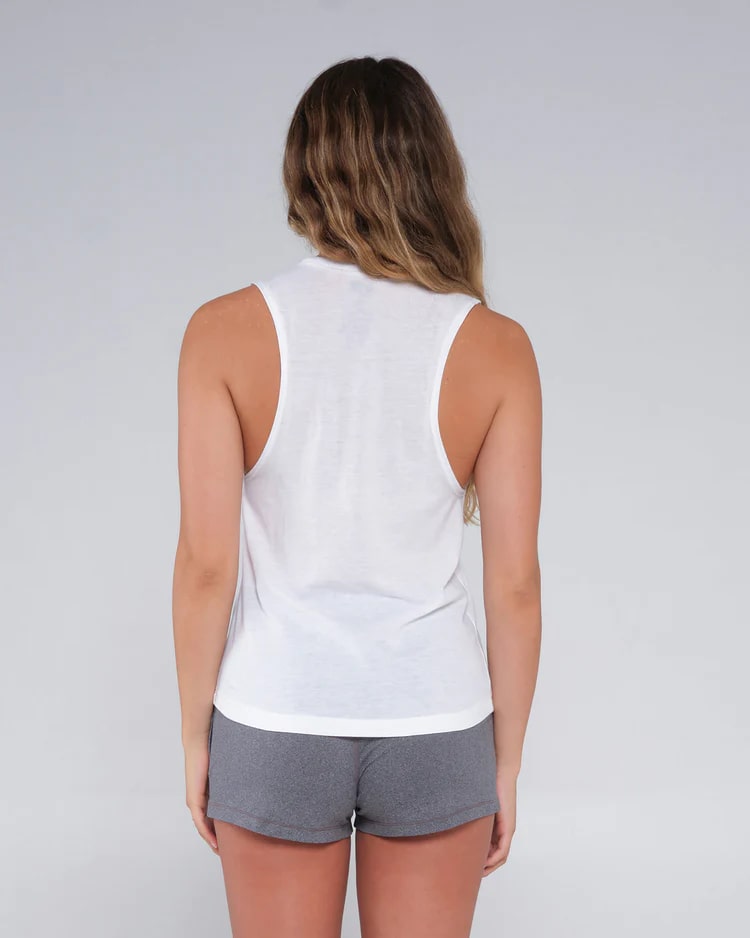 Salty Crew Summer Vibes Women's Muscle Tank Top - Breathable Workout & Beachwear for Yoga, Running & Casual Outfits