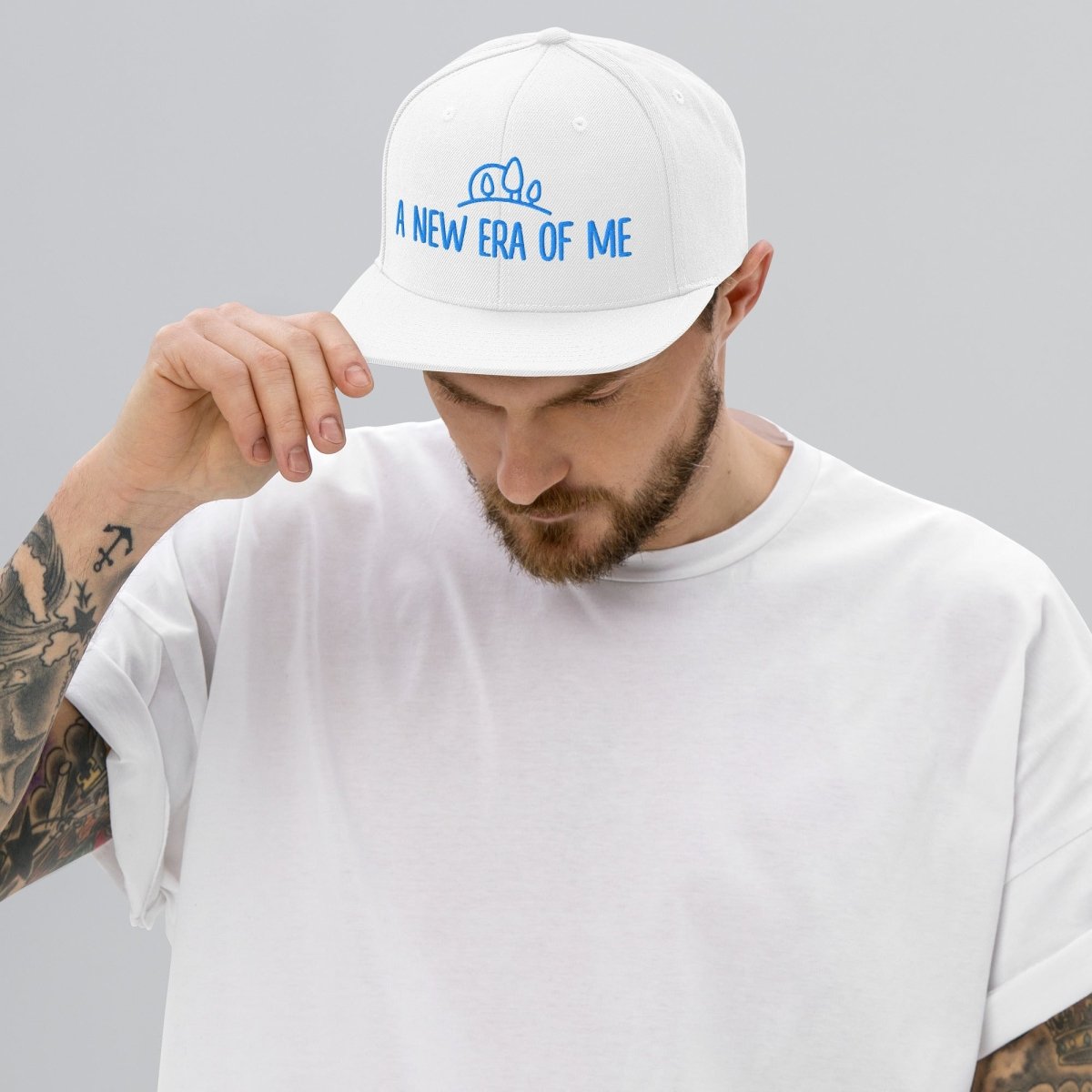 Stylish Embroidered Snapback Hat for Men & Women - Trendy Adjustable Baseball Cap for Streetwear, Sports & Outdoor Activities