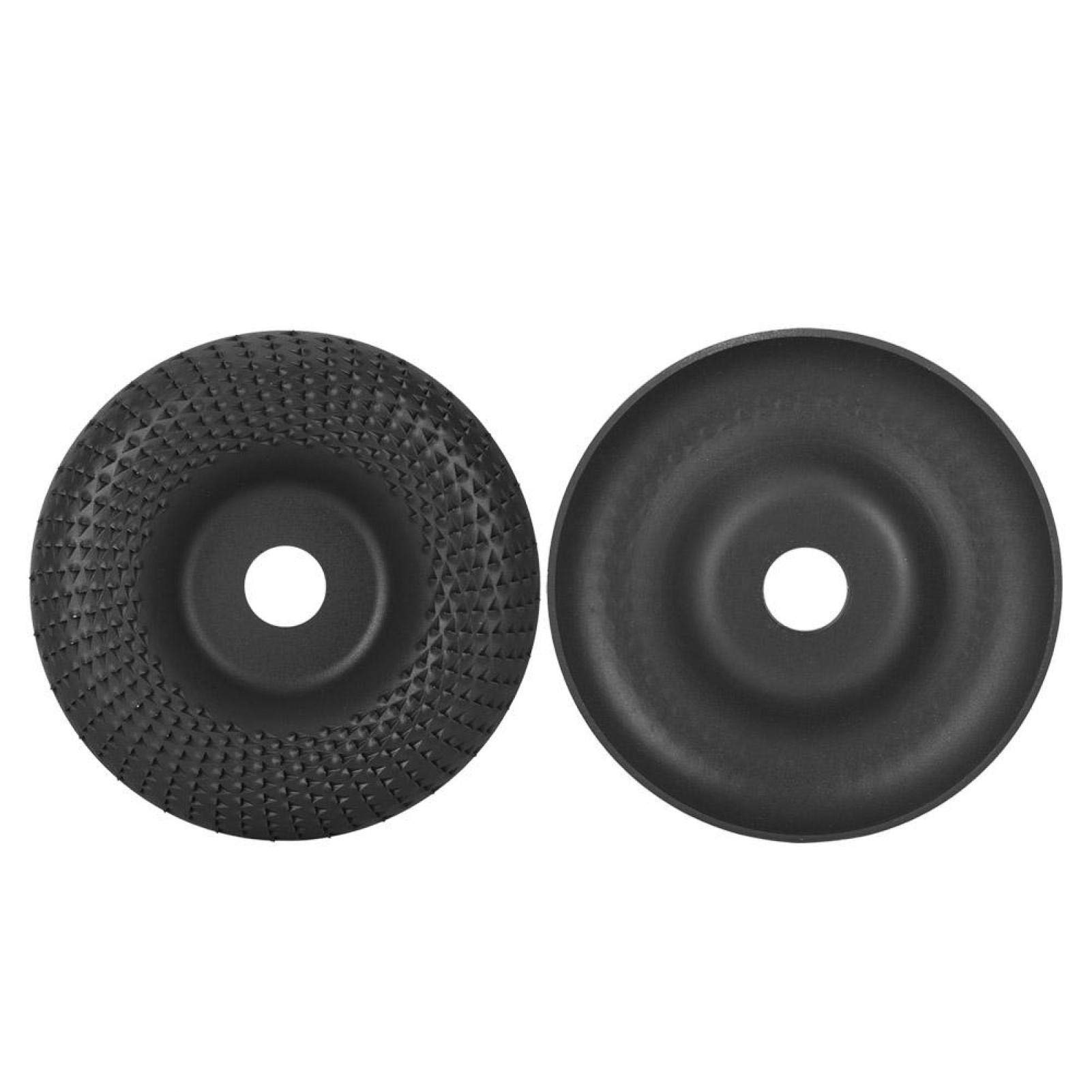 Premium Steel Woodworking Grinding Wheel - High Speed Angle Grinder Disc for Wood Polishing & Shaping - Black Curved Root Carving Disc (E1-534) - Perfect for DIY Projects, Furniture Making & Wood Carving