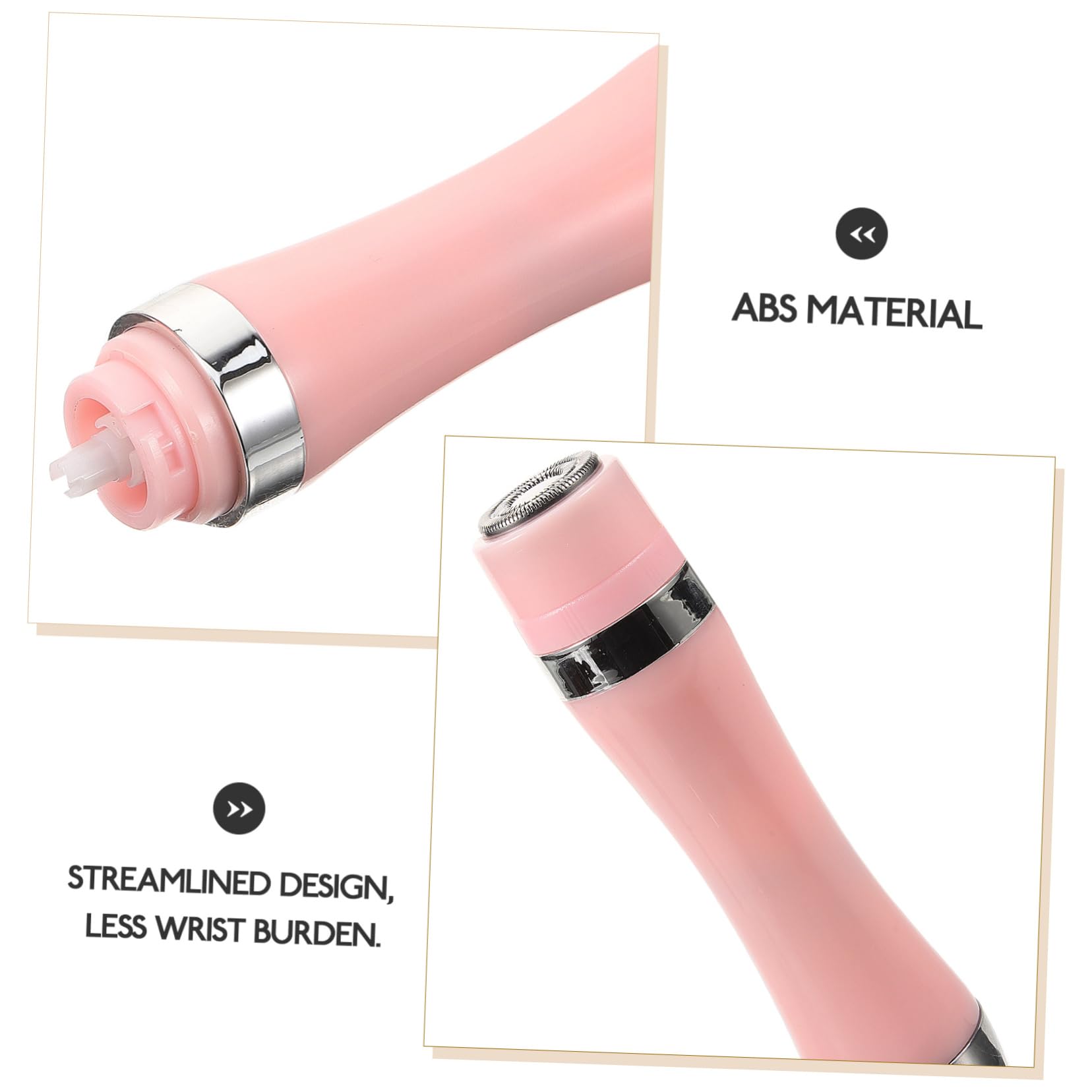 FRCOLOR 4-in-1 Pink Electric Razor for Women - Rechargeable Hair Remover & Shaver for Legs, Arms, Bikini Line & Underarms - Smooth Skin at Home or Travel