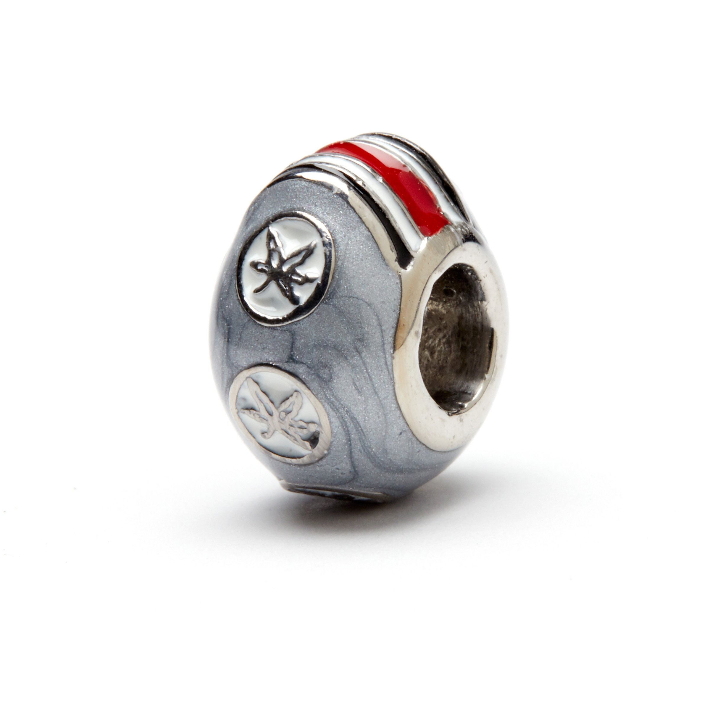 Ohio State Buckeyes Charm Bracelet - Official Brutus Buckeye & Block O Stainless Steel Bracelet with Crystal Charms | Licensed OSU Jewelry | Perfect Gift for Football Fans, Alumni & Students | Game Day, Graduation & School Spirit Accessories