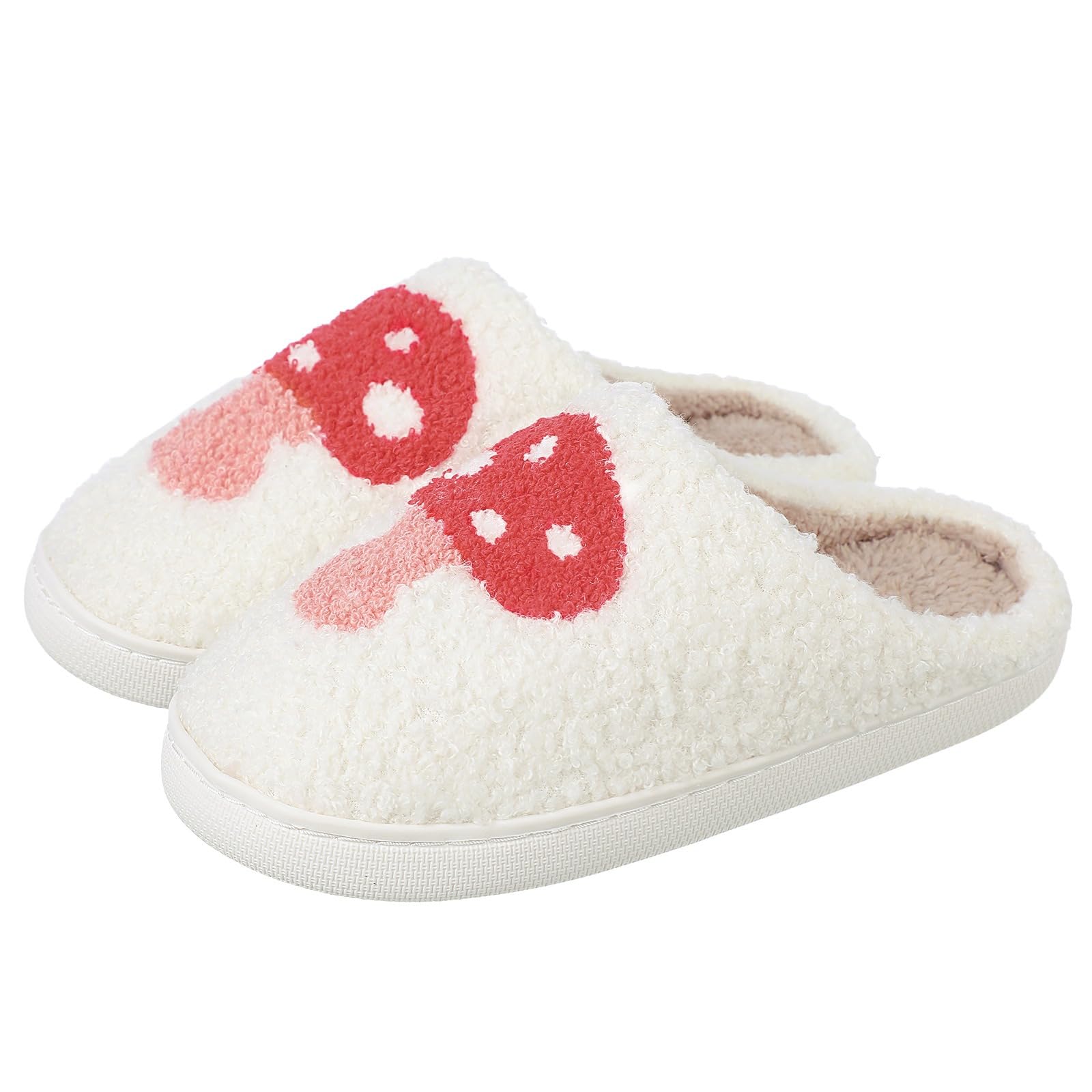 Takezuaa Women's Fuzzy Plush Memory Foam Slippers - Soft Warm House Shoes for Indoor/Outdoor Use, Non-Slip Cozy Slippers with Cartoon Design - Perfect for Relaxing at Home, Lounging, and Winter Comfort